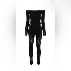 Wolford
Dots Illusion off-shoulder jumpsuit